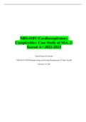   NRS-410V-Cardiorespiratory Complexities: Case Study of Mrs. J-Scored A+-2022-2023