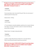 Walden University NURS 6521N Final Exam Questions and Answers 100&percnt;Corrrect&sol;Verified Latest Update 2022&sol;2023 Attained Grade A&plus; 