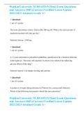 Walden University NURS 6521N Final Exam Questions and Answers 100&percnt;Corrrect&sol;Verified Latest Update 2022&sol;2023 Attained Grade A&plus; 
