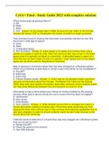 CySA&plus; Final - Study Guide 2022 with complete solution&period; Rated A