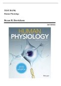 Test Bank - Human Physiology, 2nd Edition (Derrickson, 2019) Chapter 1-23 | All Chapters