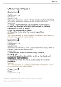 CPR and First Aid Quiz 3&semi; Answered&lowbar; fall 2021