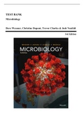 Test Bank - Microbiology, 3rd Edition (Wessner, 2020) Chapter 1-24 | All Chapters
