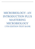 MICROBIOLOGY: AN INTRODUCTION PLUS MASTERING MICROBIOLOGY 13TH EDITION Tortora TEST BANK