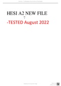 HESI A2 NEW FILE A&P TESTED August 2022