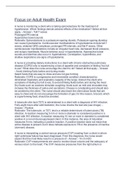 Focus on Adult Health Exam Questions And Answers 2022&sol;2023