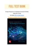 Strategic Management of Technological Innovation 6th Edition SCHILLING Test Bank with Question and Answers, From Chapter 1 to 13