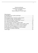HBO (Saxion) - Sociale Psychologie (jaar 1): uitgebreide samenvatting (48 pagina's!) en 24 oefenvragen (behaald met een 8)