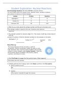 Gizmos Student Exploration Nuclear Reactions Answer Key