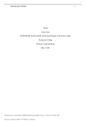 NUR4590 CBE Section 01CBE Professional Identity of the Nurse Leader &lbrace;MEMO&rcub;