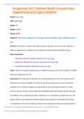 Assignment 10&period;2&colon; Shadow Health-Focused Exam&colon; Hypertension and Type 2 Diabetes