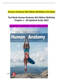 Human Anatomy 6th Edition McKinley Test Bank &sol; Chapter 1 - 28 Updated Guide 2022