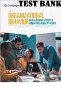 TEST BANK for Organizational Behavior: Managing People and Organizations, 13th Edition by Griffin, Phillips, and Stanley  Gully (Complete Chapters  1-16  Q&As)