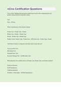 nCino Certification Questions &vert; 300 Questions with 100&percnt; Correct Answers &vert; Updated & Verified &vert; 53 Pages