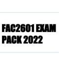 FAC2601 EXAM  PACK 2022