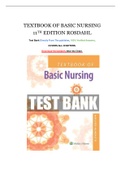 TESTBANK FOR TEXTBOOK OF BASIC NURSING 11TH EDITION ROSDAHL