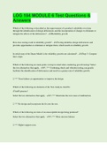 LOG 104 MODULE 6 Test Questions & Answers &vert; with 100&percnt; Correct Answers &vert; Updated & Verified
