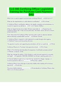 CLG 006 Certifying Officer Legislation Training for Purchase Card Payment -DAU &vert; with 100&percnt; Correct Answers &vert; Updated & Verified