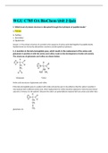 WGU C785 OA BioChem Unit 2 Quiz| Graded A+2022/2023