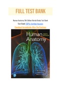 Human Anatomy 9th Edition Marieb Brady Test Bank