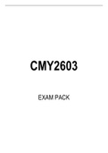 CMY2603 EXAM PACK 2022