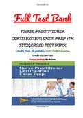NURSE PRACTITIONER CERTIFICATION EXAM PREP 6TH FITZGERALD TEST BANK