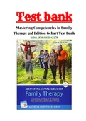 Mastering Competencies in Family Therapy 3rd Edition Gehart Test Bank ISBN:978-1305943278|100% Correct Answers.