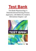 Test Bank Pharmacology A Patient-Centered Nursing Process Approach&comma; 11th Edition by Linda E&period; McCuistion Chapter 1-58