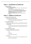 Lecture notes PVL1008 - Law Of Persons And Family (pvl1008h) - Second Semester