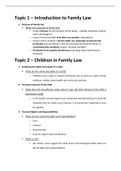 Lecture notes PVL1008 - Law Of Persons And Family &lpar;pvl1008h&rpar; - Second Semester