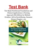 Test Bank Nutritional Foundations and Clinical Applications A Nursing Approach 8th Edition by Michele Grodner, Sylvia EscottStump, Suzanne Dorner Chapter 1-20