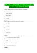 NURS 6531 Final Exam Study Guide&semi; New Updated Complete Solution&semi; Walden University&comma; 2020&sol;2021