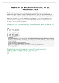 WGU C785 OA Biochem Final Exam / 2ND OA Readiness Check (New assessment style)