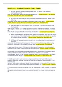 NURS 6251 PHAMACOLOGY FINAL EXAM Questions and Answers &vert; Completed &vert; Graded A&plus;
