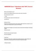 NURS368 Exam 1 Questions And 100&percnt; Correct Answers