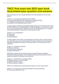 TNCC final exam test 2022 open book  Guaranteed pass question and answers