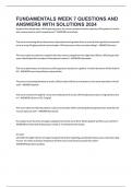 FUNDAMENTALS WEEK 7 QUESTIONS AND ANSWERS WITH SOLUTIONS 2024