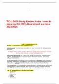 WGU D075 Study Review Notes I used to pass my OA&semi;100&percnt; Guaranteed success 2024&sol;2025&period;