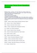 Stormwater Terms Exam Questions Answers