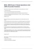 BIOL 3000 Exam 2 Study Questions And 100&percnt; Accurate Answers&period;