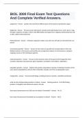  BIOL 3000 Final Exam Test Questions And Complete Verified Answers&period;