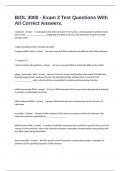 BIOL 3000 - Exam 3 Test Questions With All Correct Answers&period;
