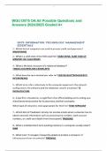 WGU D075 OA All Possible Questions and Answers 2024&sol;2025 Graded A&plus;