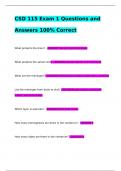 CSD 115 Exam 1 Questions and Answers 100&percnt; Correct