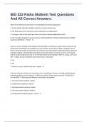  BIO 322 Patho Midterm Test Questions And All Correct Answers&period;