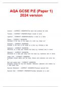 AQA GCSE P&period;E &lpar;Paper 1&rpar; 2024 version