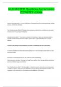 MLS MIDTEM Questions And Answers 2024&sol;2025 Update