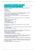 PEDIATRIC NURSING REVIEW QUSTIONS AND ANSWERS&period;