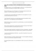 QAL LAWS AND REGS WITH ANSWERED QUESTIONS GRADED A&plus; 2024&excl;&excl;