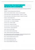 PAEDIATRIC PHYSIOTHERAPY REVIEWS WITH ANSWERS&period;